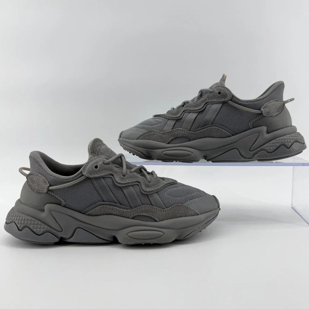 Adidas Ozweego Kids 6.5 (8 Women's) Grey Chunky Retro‎ Athletic Sneakers Shoes